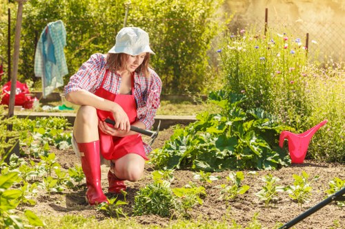 Team of Gardening Services Kentish Town maintaining a garden